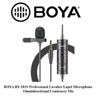 BOYA BY-M1S Professional Lavalier Lapel Microphone Omnidirectional Condenser Mic