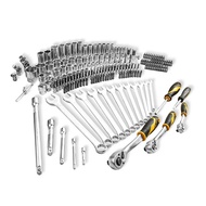 Multi-functiona TOLSEN Professional 216Pcs Repair Tools Box Case Combo Package Wrench Socket Tool Se