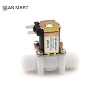 AN.MART 1/2" N/C Electric Solenoid Valve 12V Magnetic Water Air Normally Closed MY