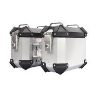 18l Motorcycle Aluminum Alloy Side Box Waterproof Anti-Collision Trunk Travel Storage Box 18L Motorc