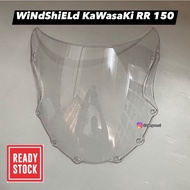 ‼️READY STOK‼️ WINDSHIELD KAWASAKI RR 150 KRR 150RR WINDSHIELD VISOR DOUBLE R ZX150 WINDSHIELD (CLEA