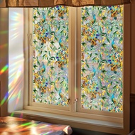 Peacock Suncatcher Sticker Rainbow Prism Sunlight Catcher Iridescent Window Film Remove Electrostati