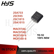 50Pcs/lot 100% new MAC97A6 2SC1815 2SA1015 2SA733 MCR100-6 MAC97A8 2SC945 MCR100-8 C1815 A1015 A733 