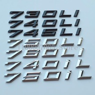 New Numbers Letters 730Li 740Li 745Li 750Li 760Li 740iL 750iL 740Ld ABS Emblem for 7 Series Car Trun
