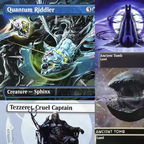 EOE EOS UNF HOLO15-Ⅰ01 Tcg proxy magic cards Tezzeret, Cruel Captain Breeding Pool shock land Evendo