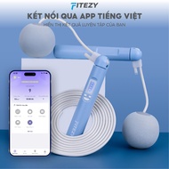 Wireless Jump Rope Connects Vietnamese FITEZY app - Multi-Purpose Sports Jump Rope, Practice At Home