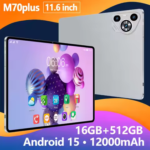 New M70 Plus Tablet 5G Dual SIM Android 16GB+1TB 11.6HD Face Recognition Tablet 12000mAh Global Vers