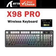 ATTACK SHARK X98 Pro wireless gaming mechanical keyboard, tri-mode (Bluetooth/2.4G/wired), RGB light