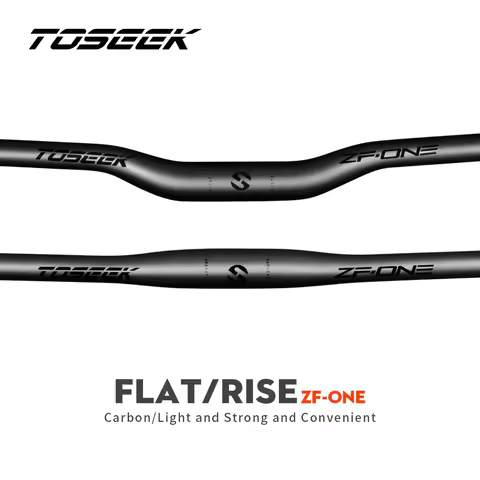 TOSEEK ZF-ONE Mtb Carbon Handlebar Bicycle Handlebar 31.8*580-720/740/760mm Matt Black Handlebars Fo