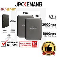 Suneast Portable SSD Pita 1TB / 2TB 2000MB/s USB 3.2 USB Type-C with MagSafe 1 TB / 2 TB SE-PS0001T2