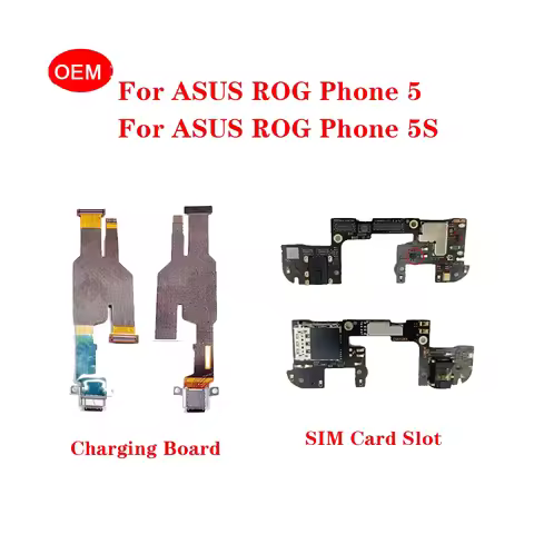 OEM For ASUS ROG Phone 5 ROG 5S ZS673ks Type-C USB Charging Port Dock SIM Reader Card Slot Mic Signa