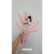 Amigurumi Graduation Crochet Bouquet | Graduation Knitted Doll Flower Bouquet