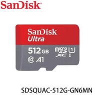 【MR3C】含稅 SanDisk 512G 150MB Ultra Micro SD U1 A1 512GB 記憶卡