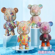 Handheld small fan USB bear portable fan large wind table decoration desk fan13020