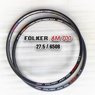 Rim 27.5 Alloy Double Wall 32Hole - Rims 27.5 - Rim Folker AM Sepasang