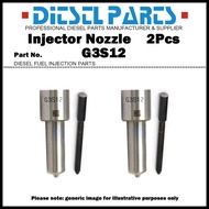 2Pcs Common Rail Fuel Injector Nozzle Tips G3S12 for HINO 500 Ranger 7.7D KOBELCO SK200-8 SK260-8 SK