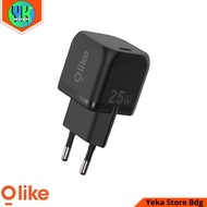 Batok OLIKE GaN25 25W USB-C Quick Mini Charger PD 25W Original