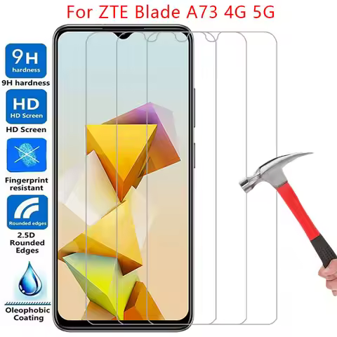 phone case for zte blade a73 4g 5g screen protector tempered glass on bladea73 a 73 73a a73case back
