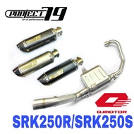 Project79 Exhaust QJMotor SRK250R SRK250S Full System Stainless Steel Muffler Accessories Ekzos Mani