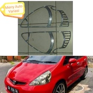Garnish chrome lampu depan JAZZ LAMA 2005-2007