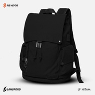 LANGFORD - Tas Sekolah Pria Wanita Ransel LF Kanvas