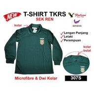 T-Shirt TKRS Sekolah Rendah Jersey Microfiber Lengan Panjang & Dwi-Kolar BARU (Brand Falcon) 307S