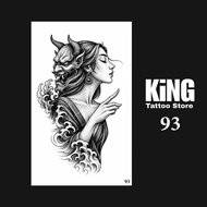 KINGTATO - Waterproof semi-permanent temporary tattoo Sticker with 93 Geisha motif