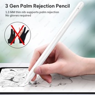 ipadปากกา Palm Rejection Smart Pen For Stylus Apple Pencil For iPad Pro 11 12.9 2020 For Stylus Touch Pen For iPad Air 3 2019 10.2 mini 5 White and gift