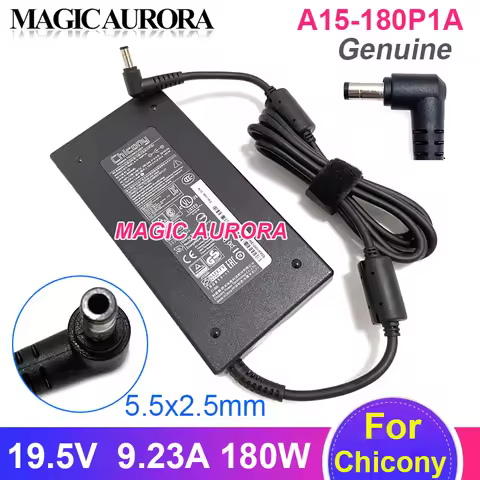 Genuine Chicony 19.5V 9.23A 180W Laptop Adapter A15-180P1A A17-180P4A ADP-180MB Power ChargerFor MSI