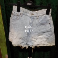 Celana pendek Panjang jeans bahan hotpants preloved