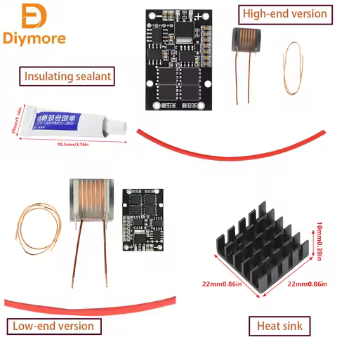 DC 6-15V To AC 70W 10kV-25kV Arc Igniter High-Voltage Module Drive Board Transformer Lighter 12V Hea