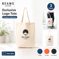 BEAMS JAPAN Exclusive Logo Tote Bag - Campus Collection (Multiple Colors)