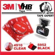 [TapeExpert] 3M VHB 5952 Double Sided Tape Black PE Foam For Car Usage Dash Camera Holder Strong Tap