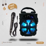 (BISACOD) Speaker Aktif Bluetooth HF-S288 Speker Portable Free Mic HF-S288