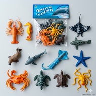 Ocean World Sea Animal Rubber Sea Animal Figures for Children Sea Animal Toys