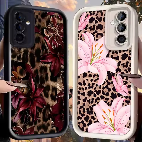 Wild Style Leopard Print Case for Samsung Galaxy A37 A36 A35 A34 A33 A32 A26 A24 A23 A17 A16 A15 A14