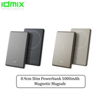 Idmix Q5 Pro Magnetic Powerbank 15W Wireless charging slim 0.9cm Magsafe 5000mAh