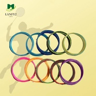 ALANFY Colorful Rainbow Badminton String, Assorted Color Elastic Badminton Racket Strings, High Elas