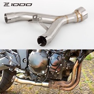 Motorcycle Modified Z1000 Exhaust Pipe Z1000 Remove Back Pressure Drum Middle Section 2010-2020 Z100