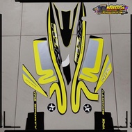 COD Motorcycle accessories striping yamaha fizr f1zr fiz r caltex yellow standard body steady qualit