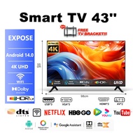 EXPOSE Smart TV 50 inch 4K TV flat screen smart tv Smart TV 55 inch android TV 43 inch Google TV Dig