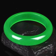 Jade bracelet Ice planted emerald bracelet quartzite jade ice planted emerald bracelet Narrow version Bangle