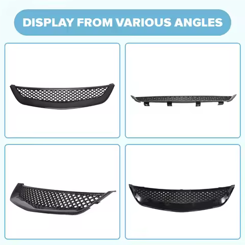 For Honda Civic EM2 ES1 JDM Carbon Fiber Front Bumper Hood Mesh Grille Grill