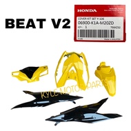 BEAT V2 BODY COVER FULL SET YELLOW ORIGINAL HONDA 100%