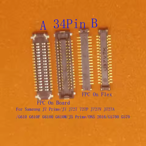 2-20Pcs Lcd Display Screen Flex Plug FPC Connector For Samsung Galaxy G610F G6100 ON5 2016 J727 G570