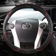 Microfiber Leather Car Steering Wheel Cover For Toyota Prius 30 20 Prius V Prius C Prius Prime Massage Non-slip Auto Accessories