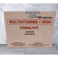 FORALIVIT multivitamins with iron caps 1box100pcs