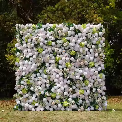 5D Three-Dimensional Rose Wall Internet Celebrity Live broadcast Room Same Wedding Background Wall S
