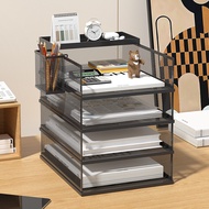 A4File Rack Desktop File Storage Rack Office File Frame Storage Box Office Stationery Supplies Colle