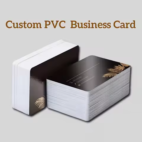 Custom Double-Sided PVC Business Cards 2*3.5 Inches Personalized Printable Waterproof with Photo Con